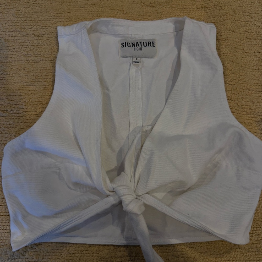 Signature Bright White Crop Top